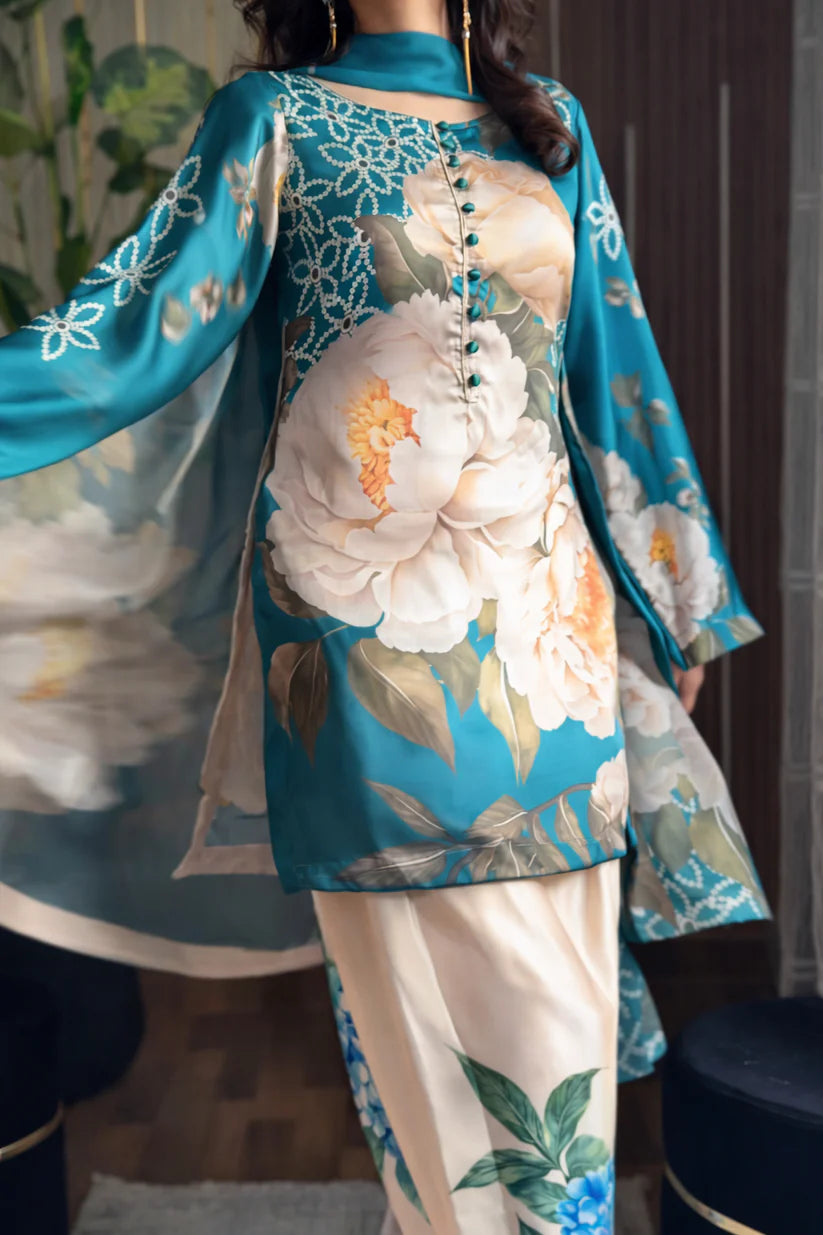 Emerald Bloom Silk Set 3pcs