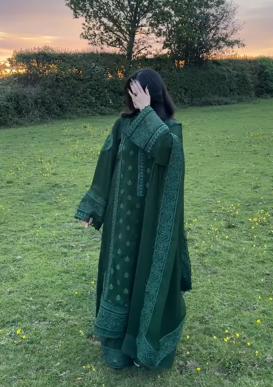 3 Piece Embroidered Dress