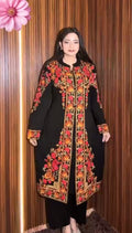 Riwaj Kashmiri Embroidered Coat Style Dress 3-Piece