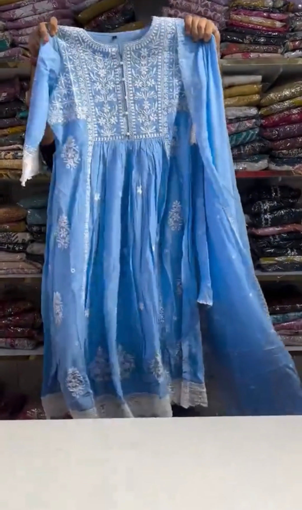Riwaj Anarkali Embroidered 3 Piece