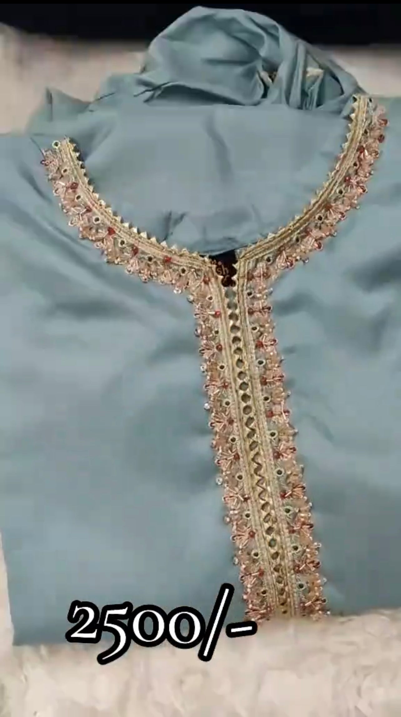 3 Piece Stitched Embroidered Dress