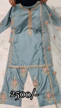 3 Piece Stitched Embroidered Dress