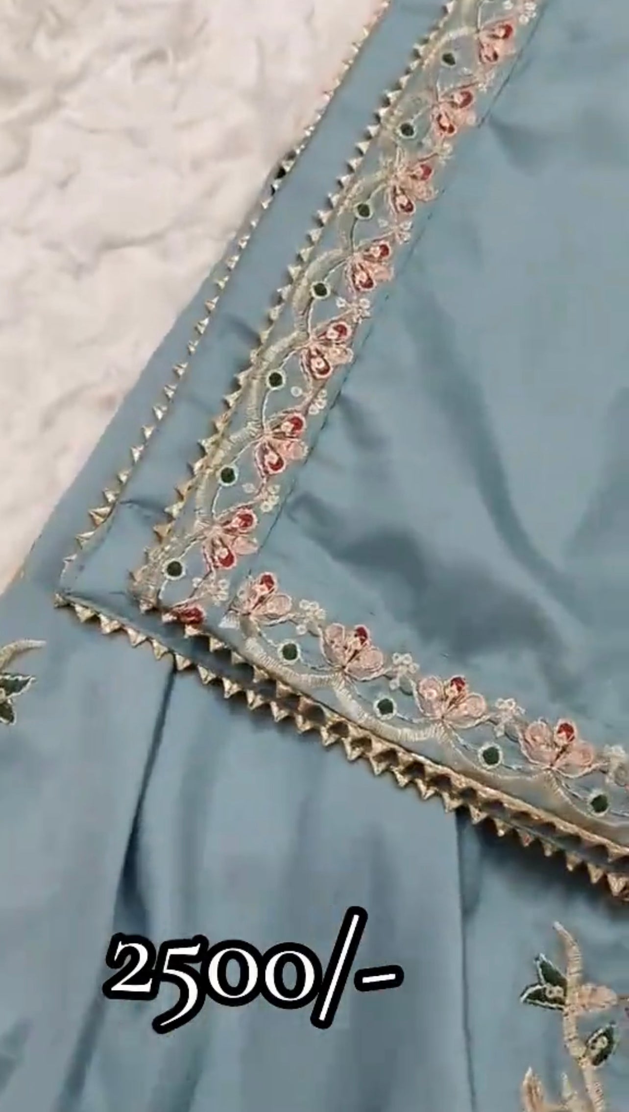 3 Piece Stitched Embroidered Dress