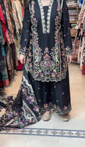 RIWAJ 3PCS EMBROIDERED DRESS