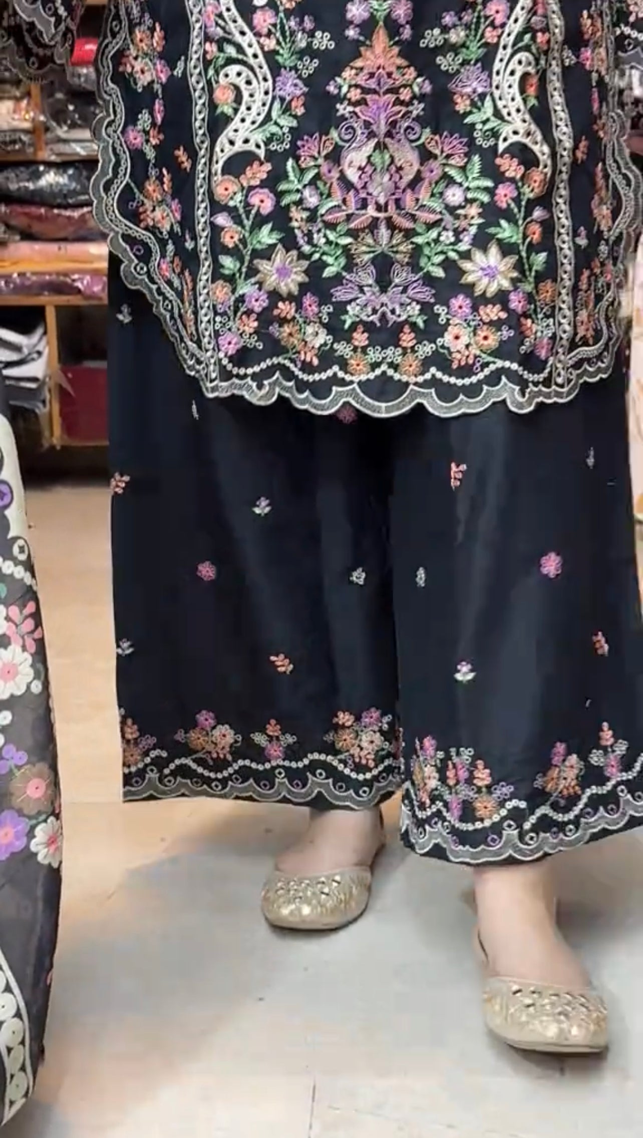 RIWAJ 3PCS EMBROIDERED DRESS