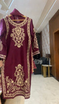 3PCS EMBROIDERED VIBRANT DRESS
