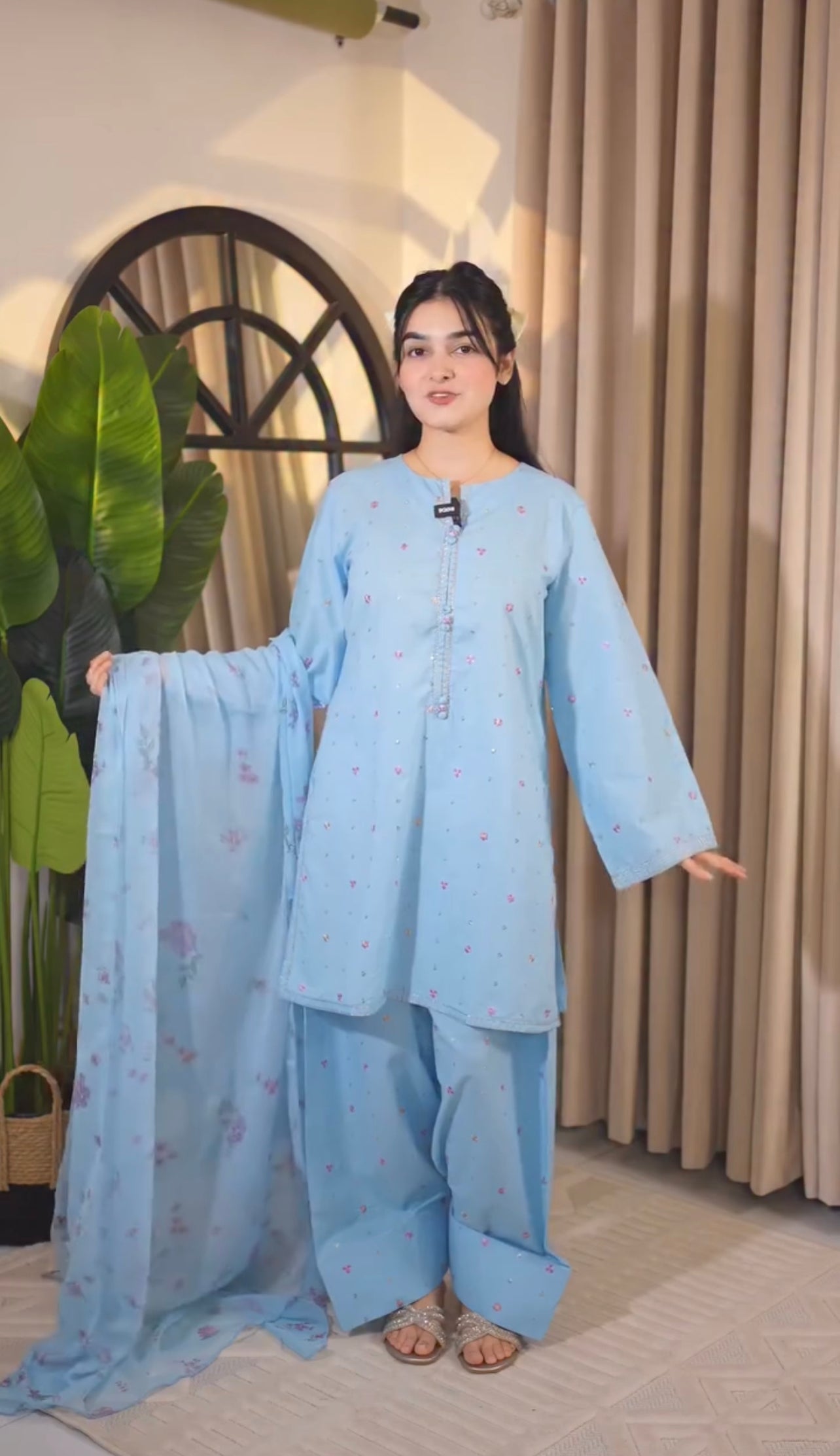 3 Piece Summer Stitched Dress