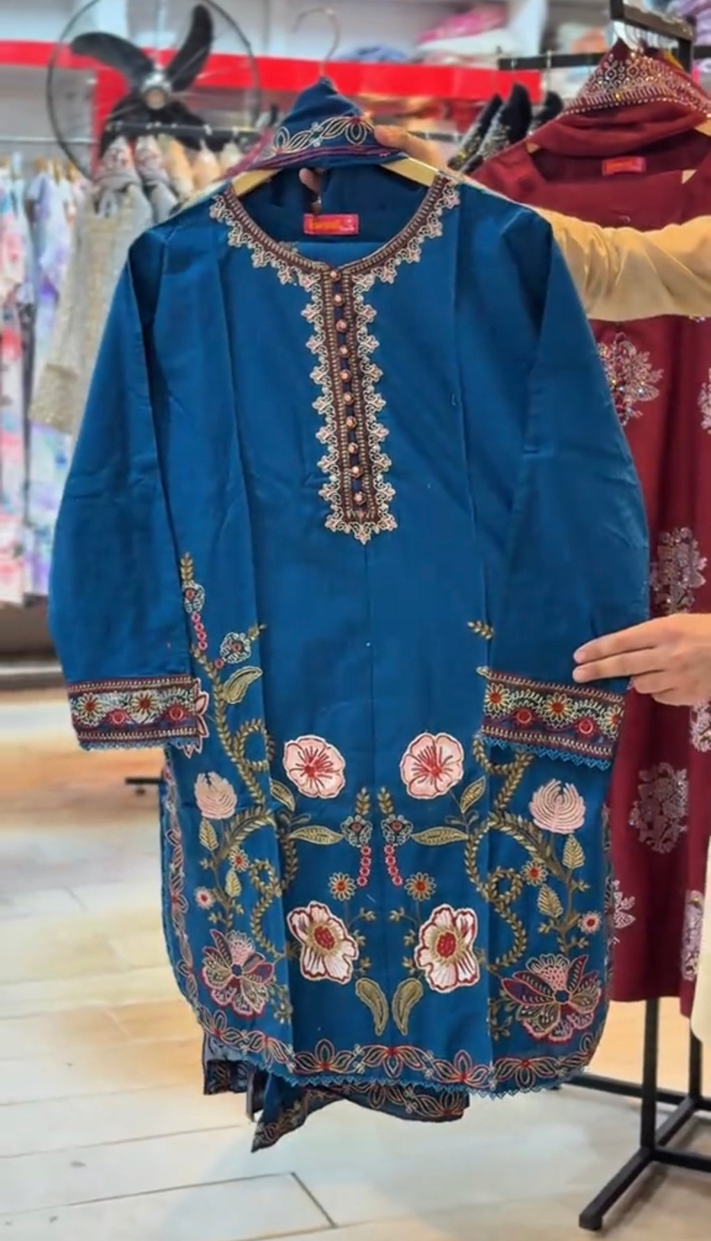 Riwaj Embroidered Eid Stitched 3 Piece