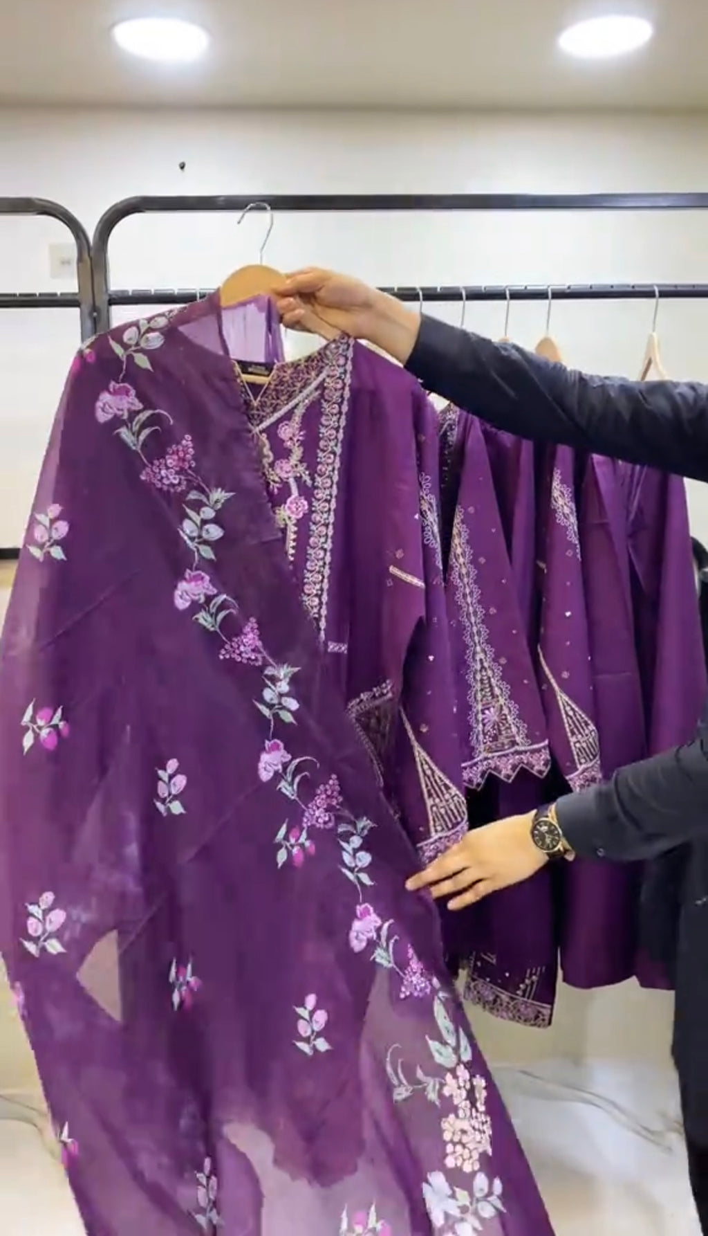 Purple Eid Outfit 3 Piece