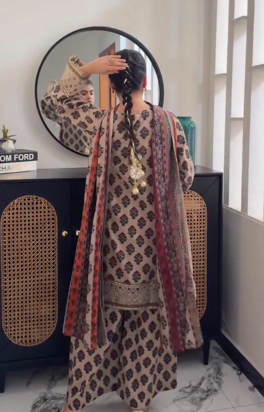Summer 3Pcs Stitched Outfit