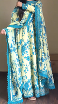 Riwaj Stitched Lawn Print Emb Frock 3pc Chiffon Duppata