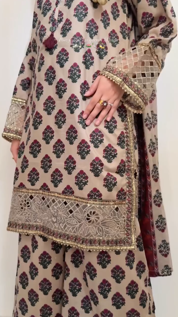 Summer 3Pcs Stitched Outfit