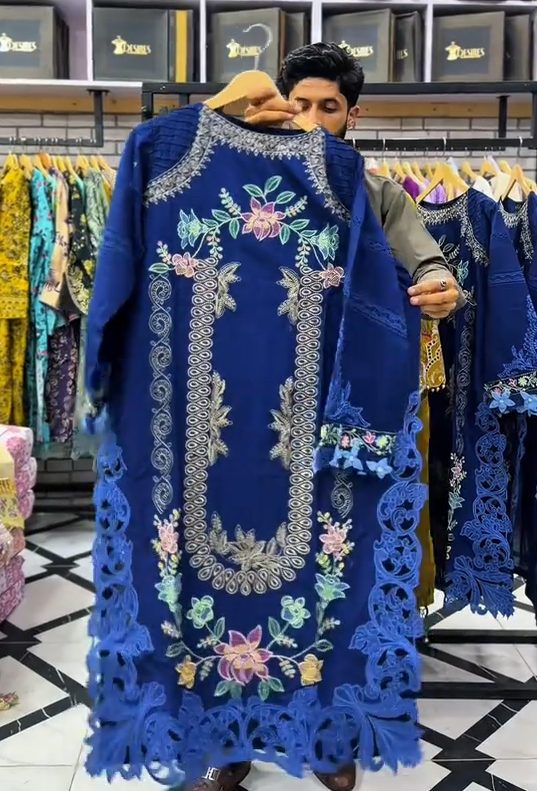 Riwaj 3 Piece - Embroidered Article