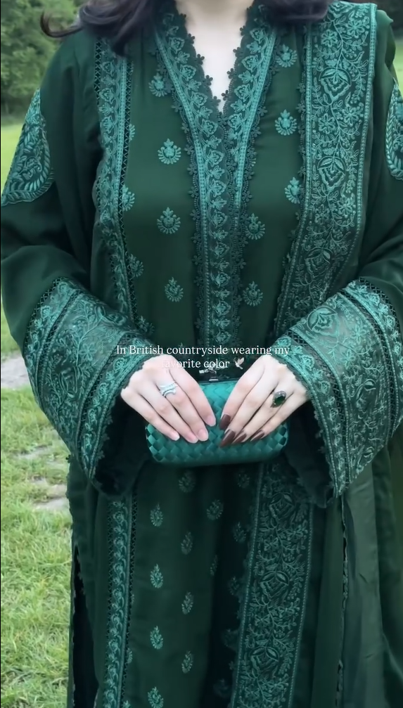 3 Piece Embroidered Dress