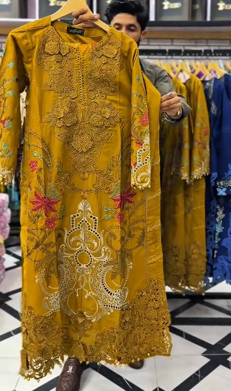 Riwaj 3 Piece - Embroidered Article
